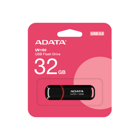 Memoria Adata 32gb Usb 3.2 Uv150 Negro (auv150-32g-rbk)