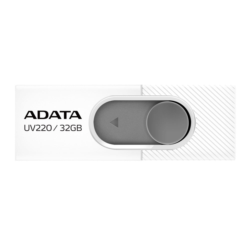Memoria Adata 32gb Usb 2.0 Uv220 Retractil Blanco-gris (auv220-32g-rwhgy)
