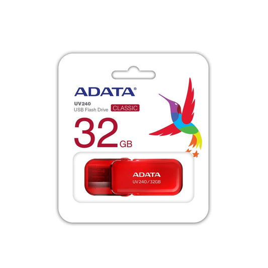 Memoria Adata 32gb Usb 2.0 Uv240 Rojo (auv240-32g-rrd)