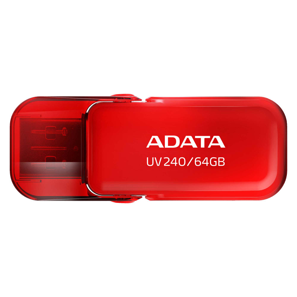 Memoria Adata 64gb Usb 2.0 Uv240 Rojo (auv240-64g-rrd)