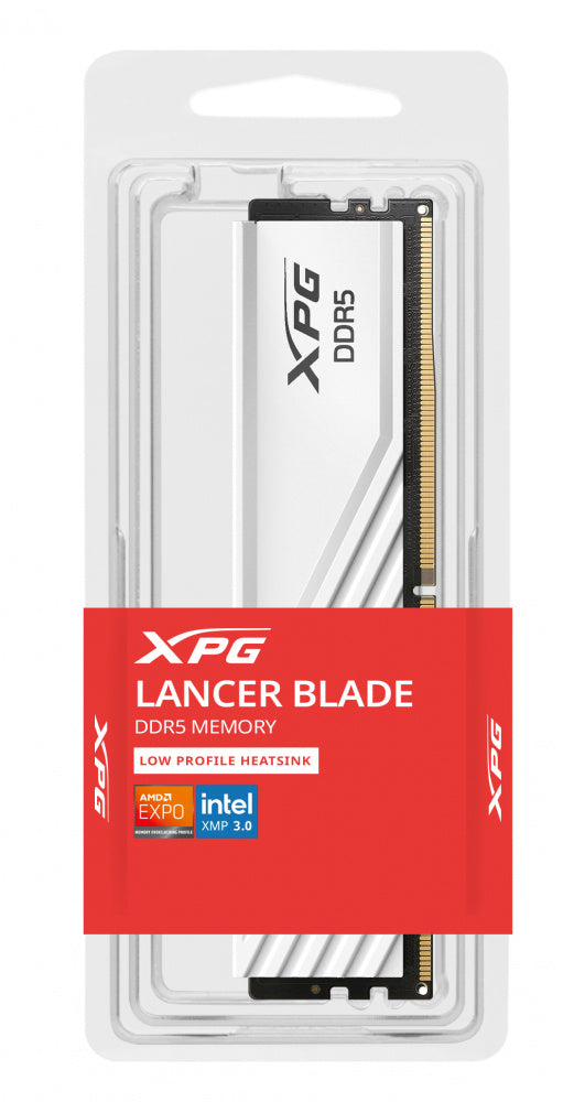 Memoria Xpg Lancer Blade Udimm Ddr5 16gb Cl40 6000 Mts Gamer Alto Rendimiento Color Blanco Ax5u6000c4816g-slabwh