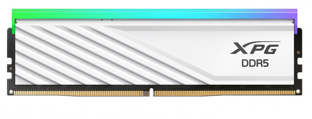 Memoria Adata Xpg Lancer Blade Rgb Udimm Ddr5 16gb Cl40 Blanco 6000 Mts Gamer De Alto Rendimiento (ax5u6000c4816g-slabrwh)