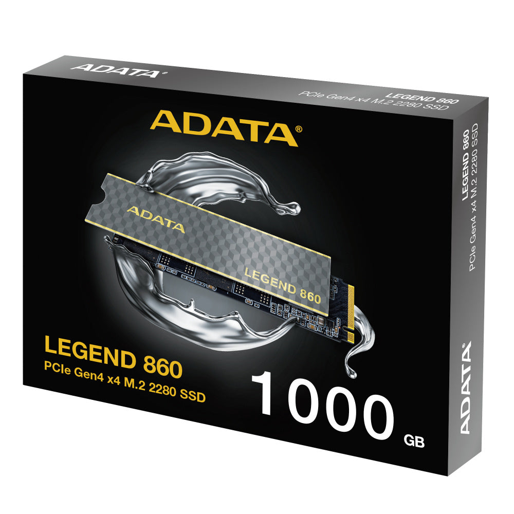Unidad De Estado Solido Ssd Interno Adata Legend 860 1000gb M.2 2280 3dnand Pcie Gen 4x4 Lec6000 En Pc/portatil Mbs Lec5000 En Ps5 Esc5000 Mbs Sleg-860-1000gcs