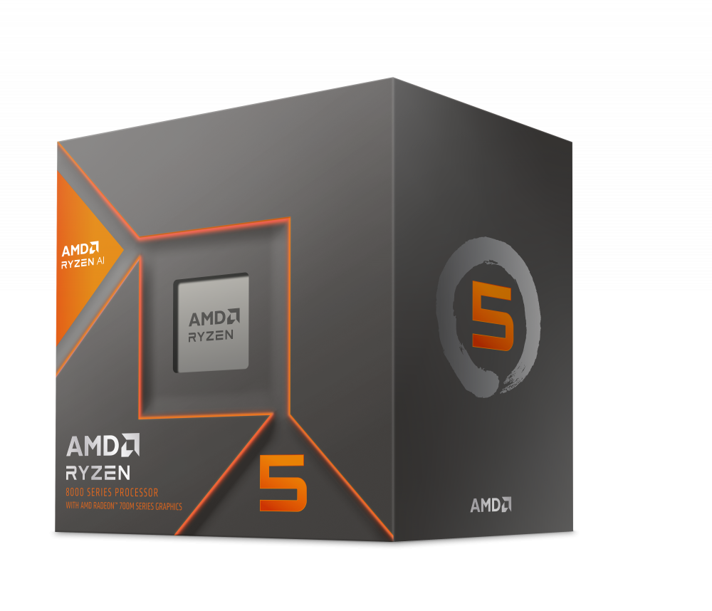 Procesador Amd Ryzen 5 8600g S-am5 5a Gen / 4.3 - 5.0 Ghz / Cache 16mb / 6 Nucleos / Con Graficos Radeon / Con Disipador