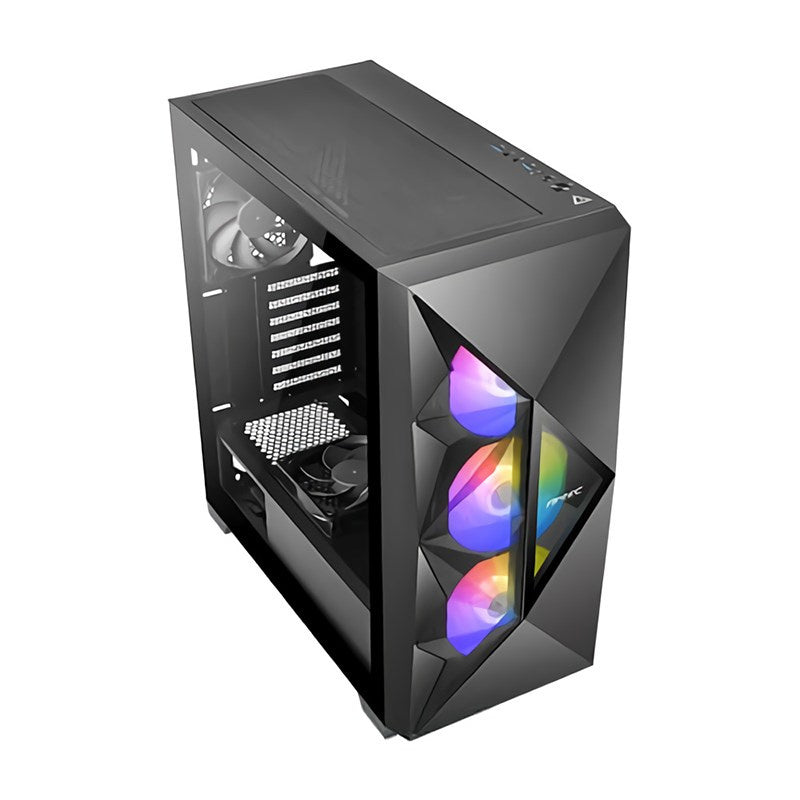 Gabinete Antec DF800 Flux, Midi-Tower, ATX/Micro-ATX/Mini-ITX, USB 3.0, sin Fuente, 5 Ventiladores Instalados, Negro