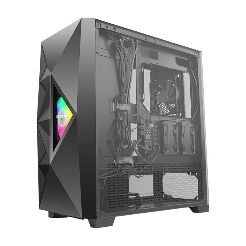 Gabinete Antec DF800 Flux, Midi-Tower, ATX/Micro-ATX/Mini-ITX, USB 3.0, sin Fuente, 5 Ventiladores Instalados, Negro