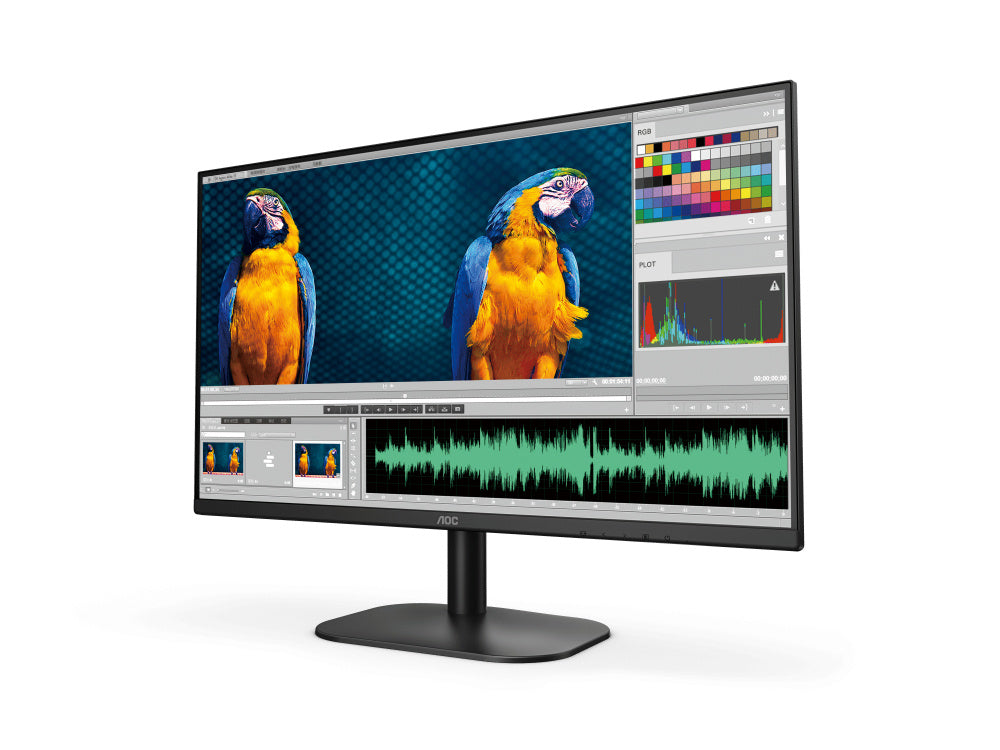 Monitor Led Aoc 22b2hm2 / Color Negro / Panel Va 21.5 / Hdmi Y Vga / Aspecto 16:9 / Tiempo De Respuesta 4ms / Vesa 100x100 Mm / 1920 X 1080 / 100 Hz / Contraste 20,000,000:1 / Brillo 250 Cd/m2