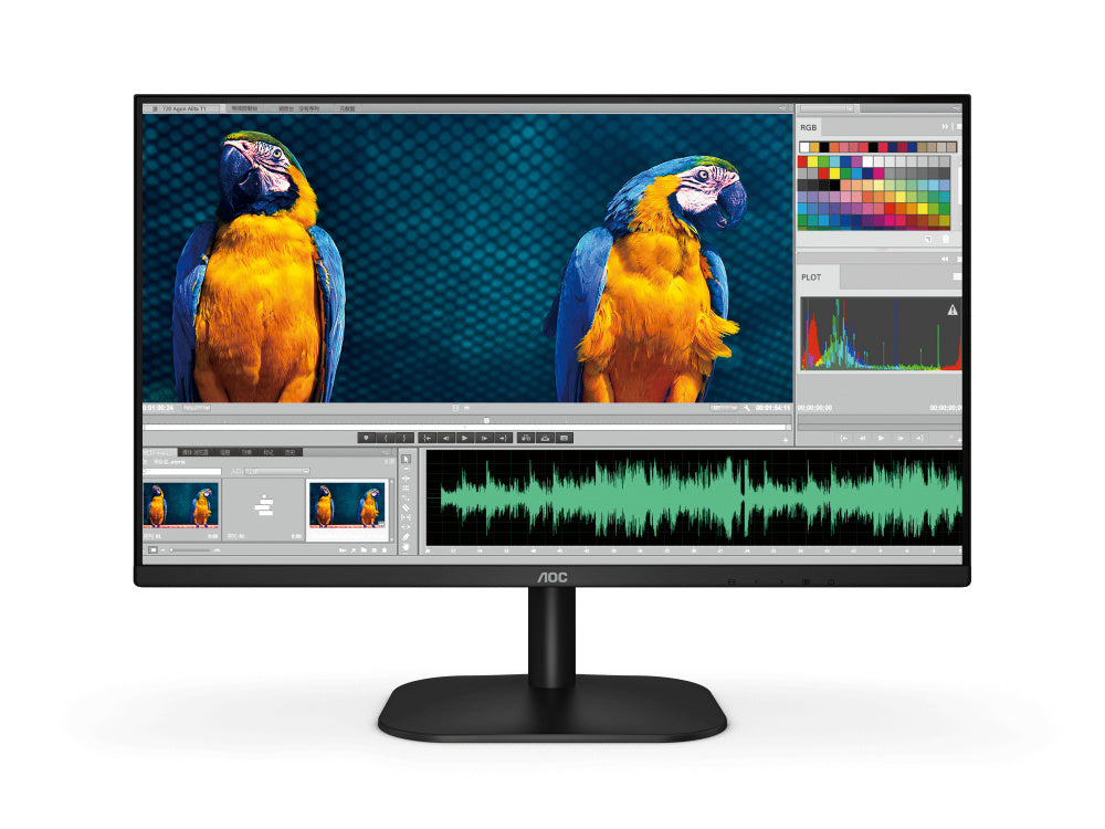 Monitor Led Aoc 22b2hm2 / Color Negro / Panel Va 21.5 / Hdmi Y Vga / Aspecto 16:9 / Tiempo De Respuesta 4ms / Vesa 100x100 Mm / 1920 X 1080 / 100 Hz / Contraste 20,000,000:1 / Brillo 250 Cd/m2