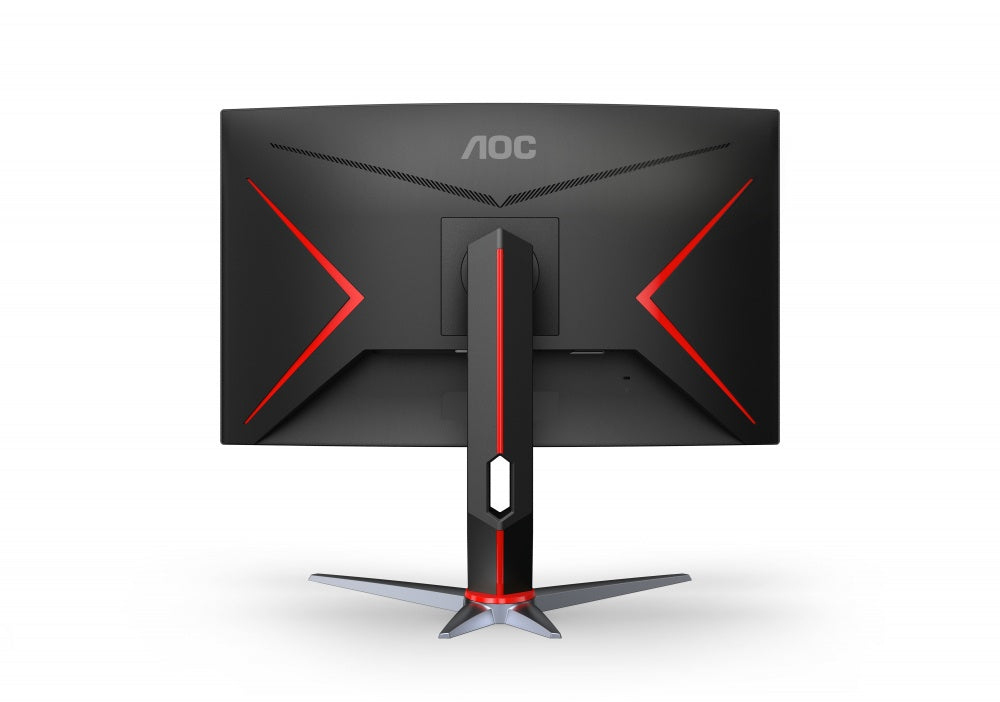 Monitor Gamer Curvo Aoc 27 Panel Va / 165 Hz / Tiempo De Respuesta 1 Ms / Amd Free Sync / Color Negro Y Rojo / 2 Hdmi / Vga / Displayport / Aspecto 16:9 / Resolucion 1920 X 1080 / Brillo 250 Cd/m2