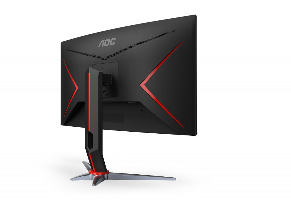 Monitor Gamer Curvo Aoc 27 Panel Va / 165 Hz / Tiempo De Respuesta 1 Ms / Amd Free Sync / Color Negro Y Rojo / 2 Hdmi / Vga / Displayport / Aspecto 16:9 / Resolucion 1920 X 1080 / Brillo 250 Cd/m2