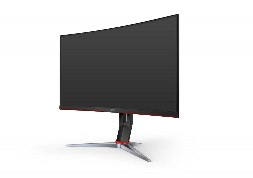 Monitor Gamer Curvo Aoc 27 Panel Va / 165 Hz / Tiempo De Respuesta 1 Ms / Amd Free Sync / Color Negro Y Rojo / 2 Hdmi / Vga / Displayport / Aspecto 16:9 / Resolucion 1920 X 1080 / Brillo 250 Cd/m2