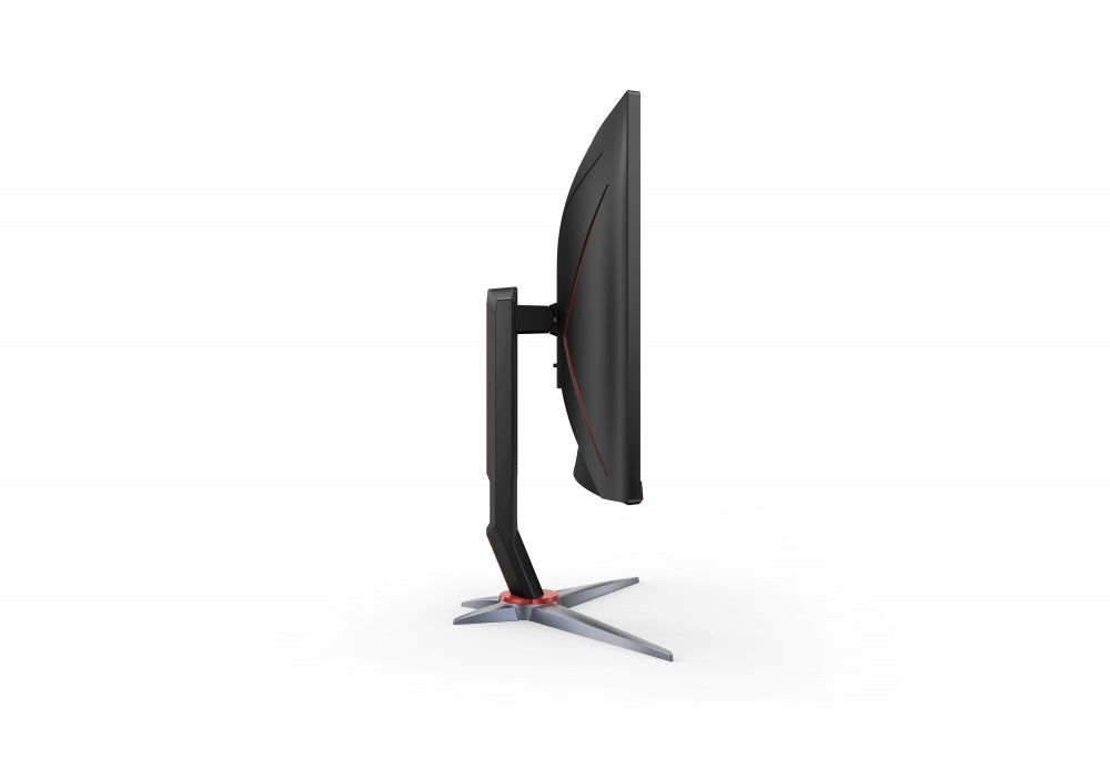 Monitor Gamer Curvo Aoc 27 Panel Va / 165 Hz / Tiempo De Respuesta 1 Ms / Amd Free Sync / Color Negro Y Rojo / 2 Hdmi / Vga / Displayport / Aspecto 16:9 / Resolucion 1920 X 1080 / Brillo 250 Cd/m2