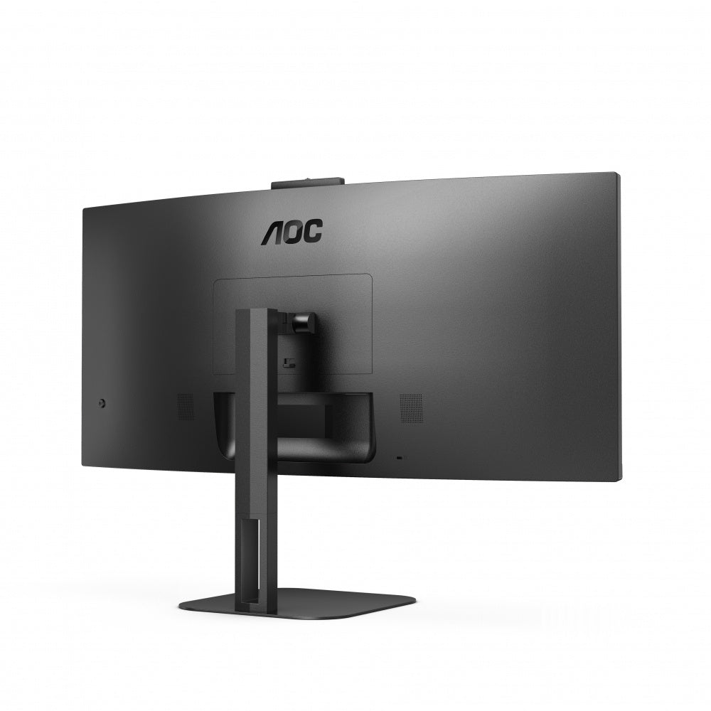 Monitor Curvo Aoc 34 Panel Va / Frecuencia 100hz / T.d.r 4 Ms / Flicker Free / Low Blue Light / Color Negro/ Hdmi / Vga / Displayport / Aspecto 21:9 / Resolucion 3440 X 1440 / Brillo 300 Cd/m2