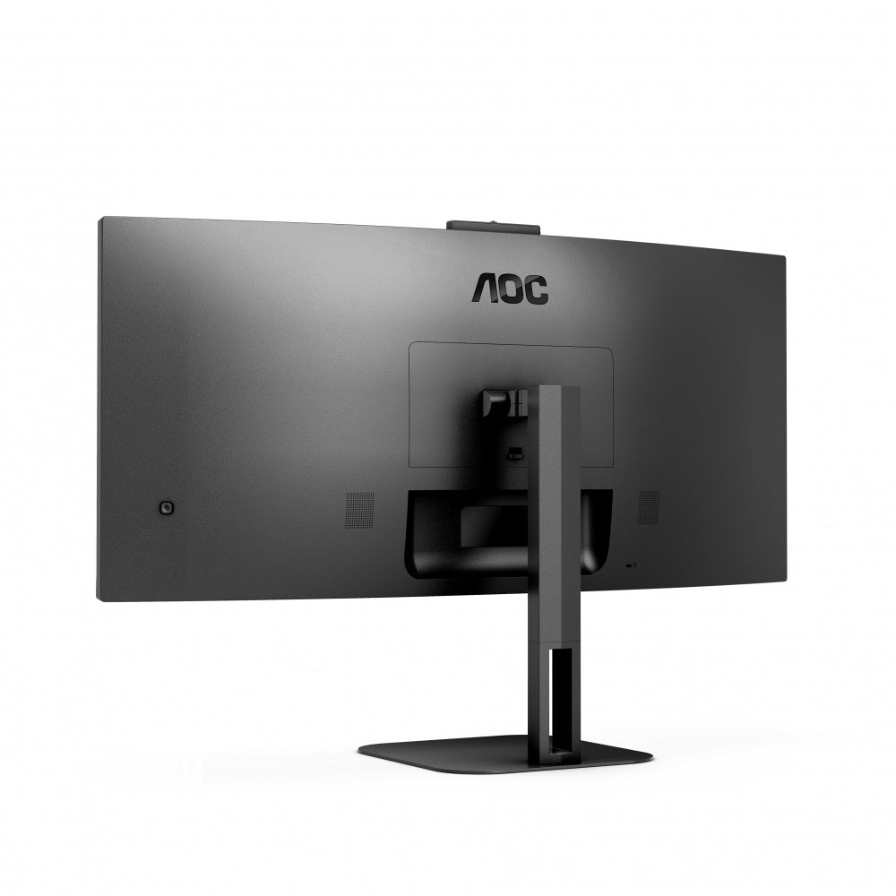 Monitor Curvo Aoc 34 Panel Va / Frecuencia 100hz / T.d.r 4 Ms / Flicker Free / Low Blue Light / Color Negro/ Hdmi / Vga / Displayport / Aspecto 21:9 / Resolucion 3440 X 1440 / Brillo 300 Cd/m2
