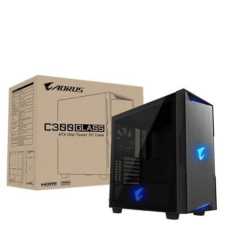 Gabinete Gaming Gigabyte Ac300g/ Media Torre / Atx/micro Atx/mini Itx/ Negro/ Sin Fuente/pc/gamer