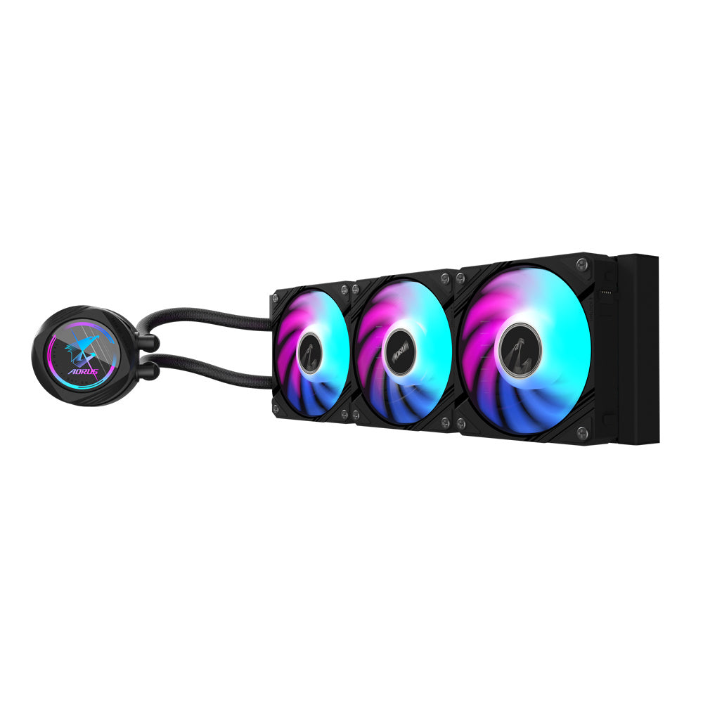Disipador De Enfriamiento Liquido Gigabyte Aorus Waterforce X 360 / Lcd Display /s-1200/s-1700/am4/am5/rgb