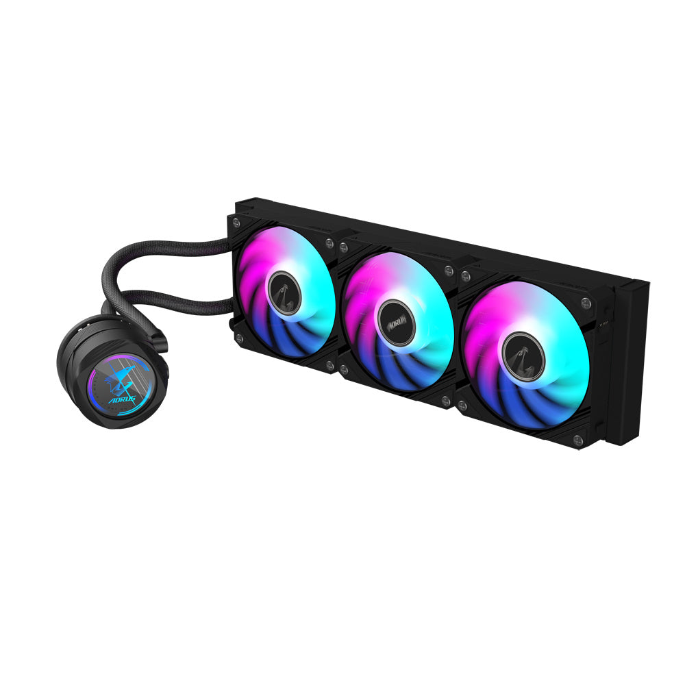 Disipador De Enfriamiento Liquido Gigabyte Aorus Waterforce X 360 / Lcd Display /s-1200/s-1700/am4/am5/rgb