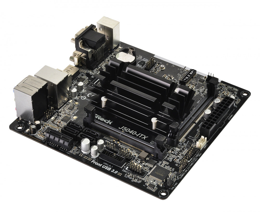 Mb Asrock J5040 Itx/intel Quad-core Pentium 3.2 Ghz/8 Gb Ddr4 2400mhz/graficos Integrados Uhd 605/d-sub(2048x1536)60hz/hdmi 4k X 2k(4096x2160)60hz/dvi-d(1920x1200)60hz/4 Sata3/1 Pcie 2.0 X1/1 X M.2