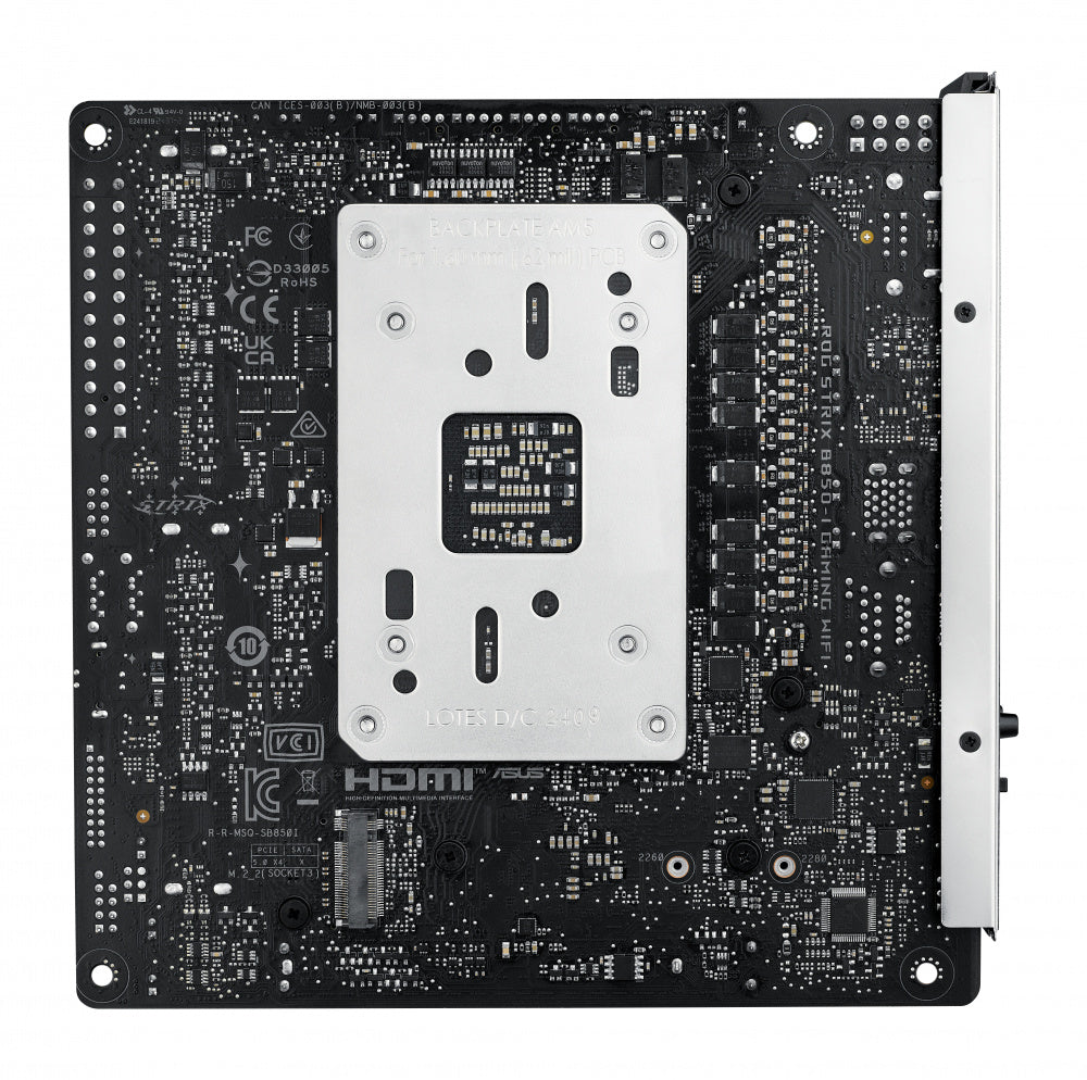 Mb Asus B850 Amd S-am5 9a Gen /2x Ddr5 8400 /hdmi /dp Tipo-c /2x M.2 /4x Usb 3.2 /wifi 7 /bluetooth /mini Itx /gama Media /gamer