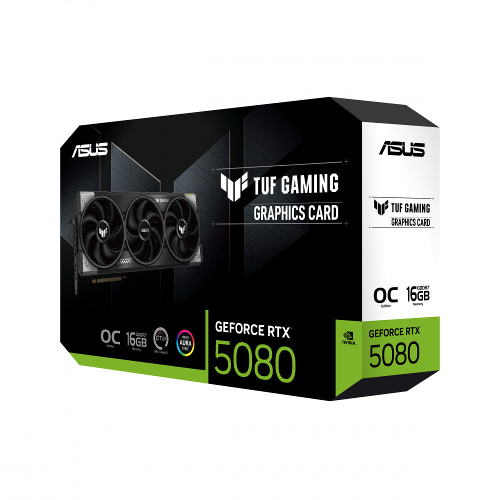 Tarjeta De Video Asus Nvidia Rtx5080 /pcie X16 5.0 /16gb Gddr7 /2x Hdmi /3x Dp /estandar /gama Alta