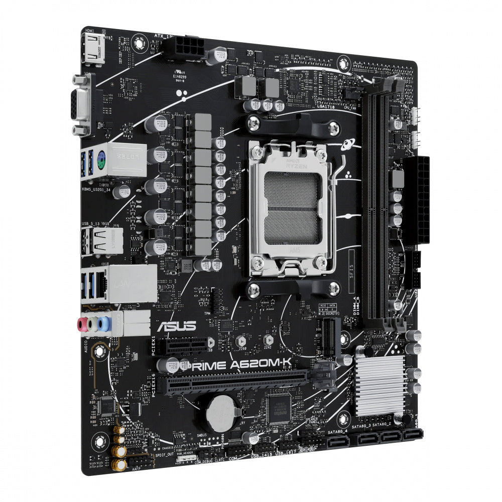 Mb Asus A620 Amd S-am5 9a Gen /2x Ddr5 5200 /hdmi /vga /m.2 /4x Usb 3.2 /micro Atx /gama Basica
