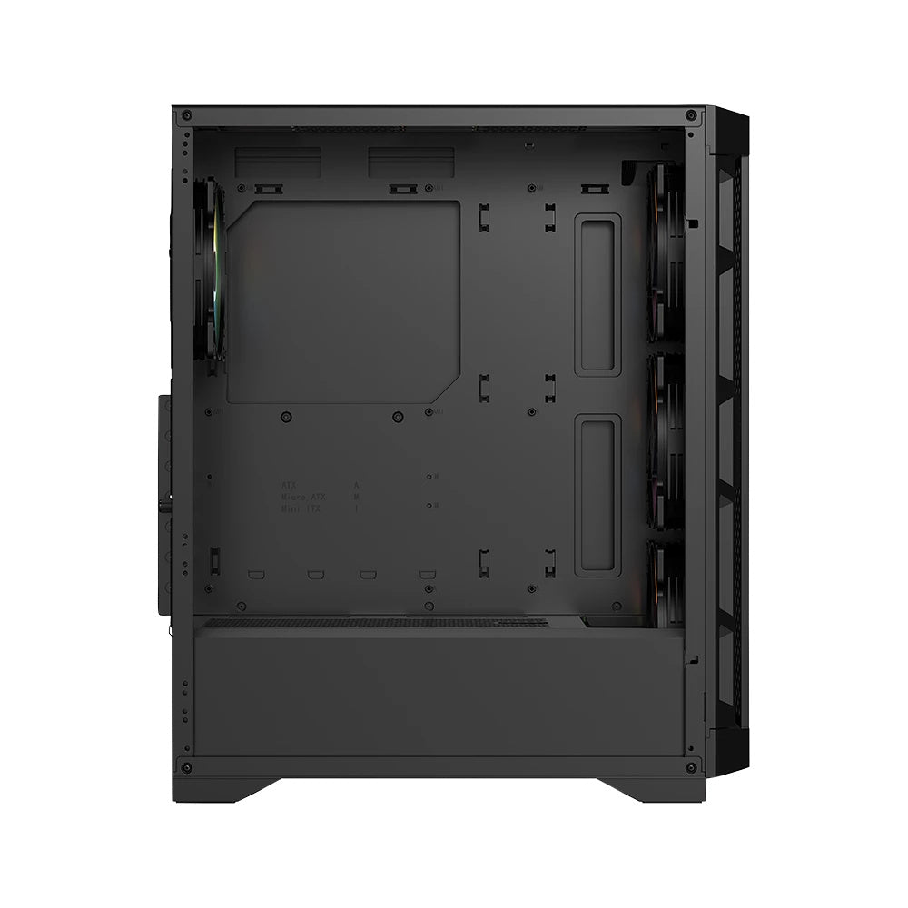 Gabinete Gamer Balam Rush Carbono Twin Mate 5000 / Media Torre / Atx,micro-atx, Mini-atx / 4 Ventiladores Argb / Panel Izq Cristal + Frente Intercambiable Cristal- Mesh / Negro / Br-938839