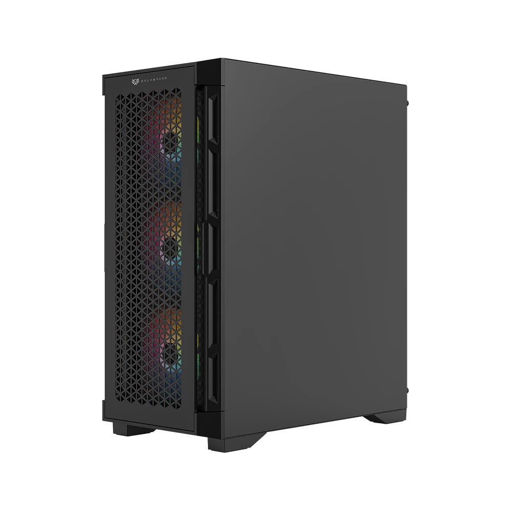 Gabinete Gamer Balam Rush Carbono Twin Mate 5000 / Media Torre / Atx,micro-atx, Mini-atx / 4 Ventiladores Argb / Panel Izq Cristal + Frente Intercambiable Cristal- Mesh / Negro / Br-938839
