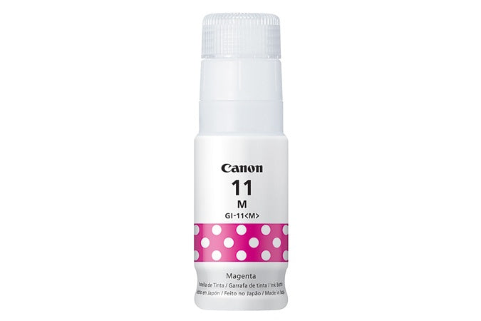 Botella De Tinta Canon Gi-11m Magenta,rendimiento 7,700 Paginas,compatible G3160,g2160.