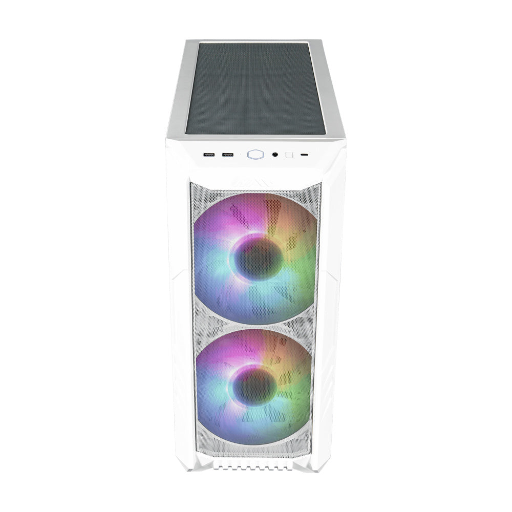 Gabinete Cooler Master Masterbox Haf 500/blanco/midi Tower/micro-atx/ventana Argb.
