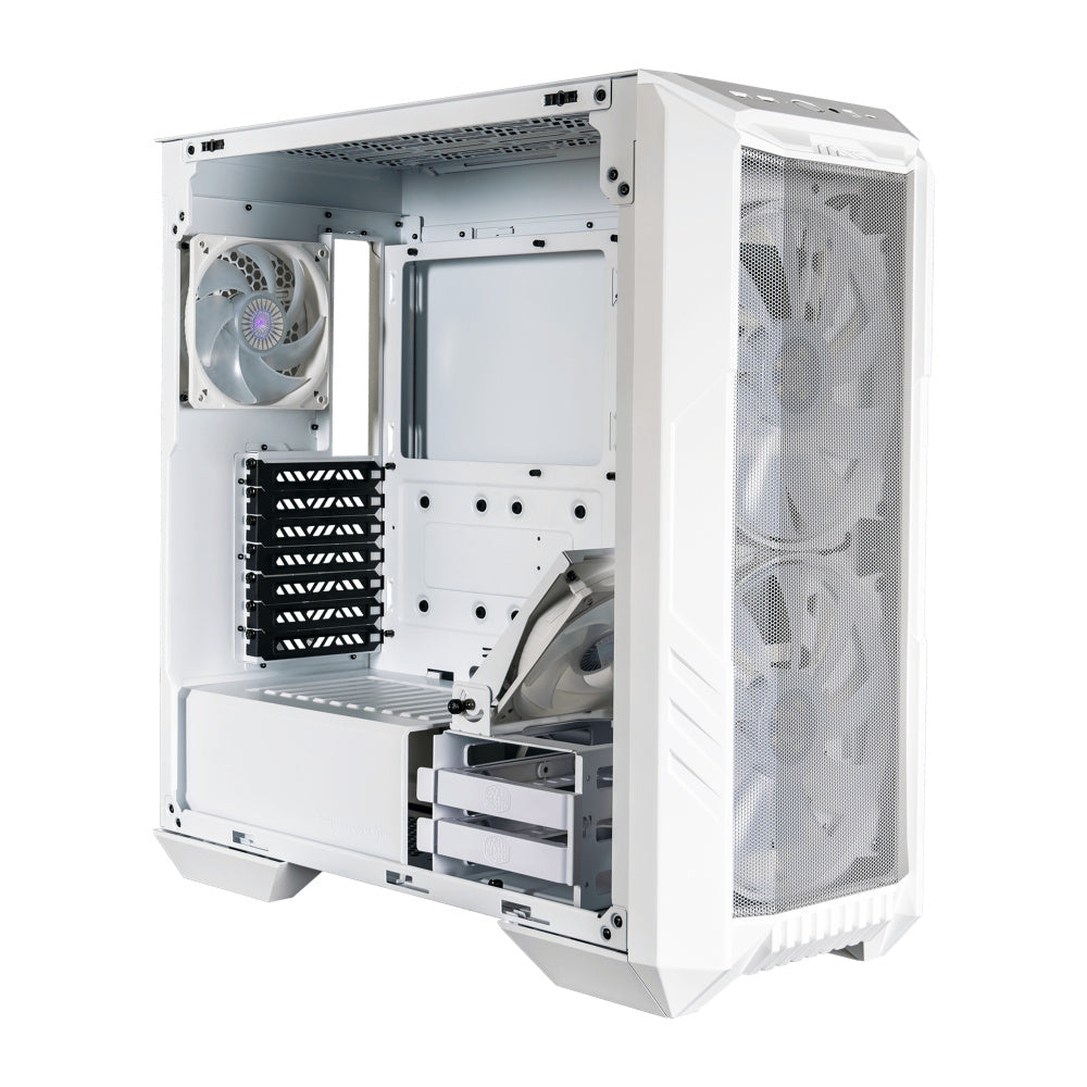 Gabinete Cooler Master Masterbox Haf 500/blanco/midi Tower/micro-atx/ventana Argb.