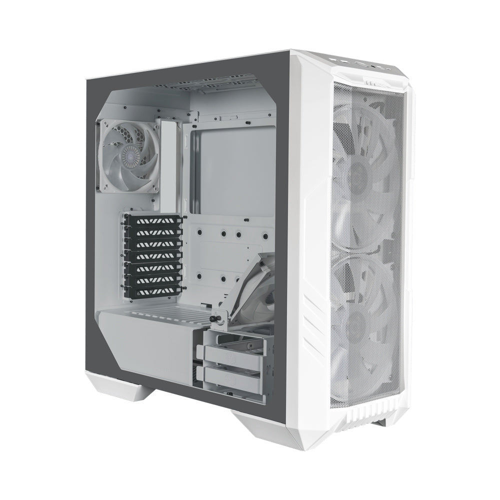Gabinete Cooler Master Masterbox Haf 500/blanco/midi Tower/micro-atx/ventana Argb.