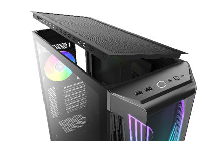 Gabinete Cooler Master Masterbox 540 Con Ventana Argb, Mid-tower, Mini Itx/micro Atx/atx/e-atx, Usb 3.2, Sin Fuente, Negro