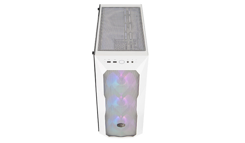 Gabinete Cooler Master Td500 Mesh/blanco/media Torre/itx/atx/ssi Ceb/eatx/cristal Templado/argb/gamer