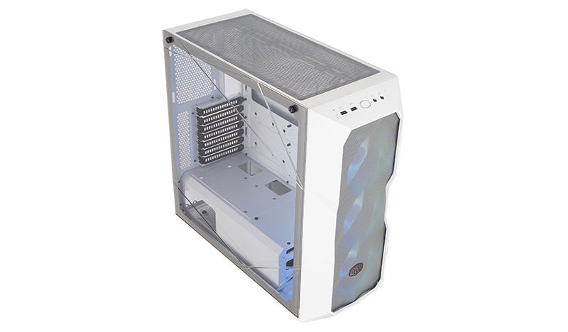 Gabinete Cooler Master Td500 Mesh/blanco/media Torre/itx/atx/ssi Ceb/eatx/cristal Templado/argb/gamer
