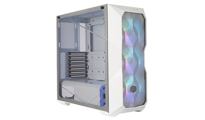 Gabinete Cooler Master Td500 Mesh/blanco/media Torre/itx/atx/ssi Ceb/eatx/cristal Templado/argb/gamer