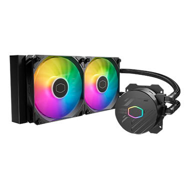 Disipador De Enfriamiento Liquido Cooler Master Masterliquid Ml240l Core Argb/negro/ventiladores De 120mm Socket 1851/1700/1200/1151/1150/1155/1156/am5/am4/am3+/am3/am2+/am2/fm2+/fm2/fm1