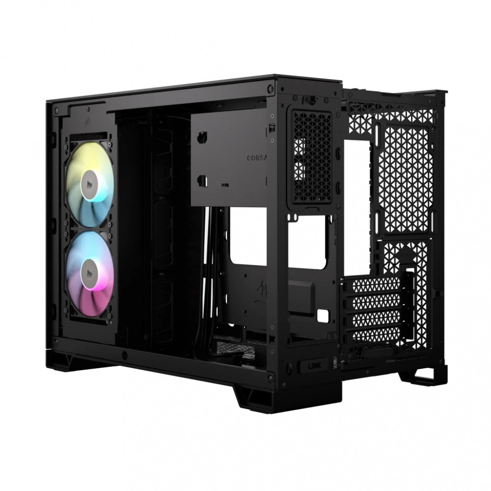 Gabinete Corsair 2500x Link/ Negro/semi- Torre/ Micro-atx Mitx /cristal Templado/gamer/ Cc-9011267-ww