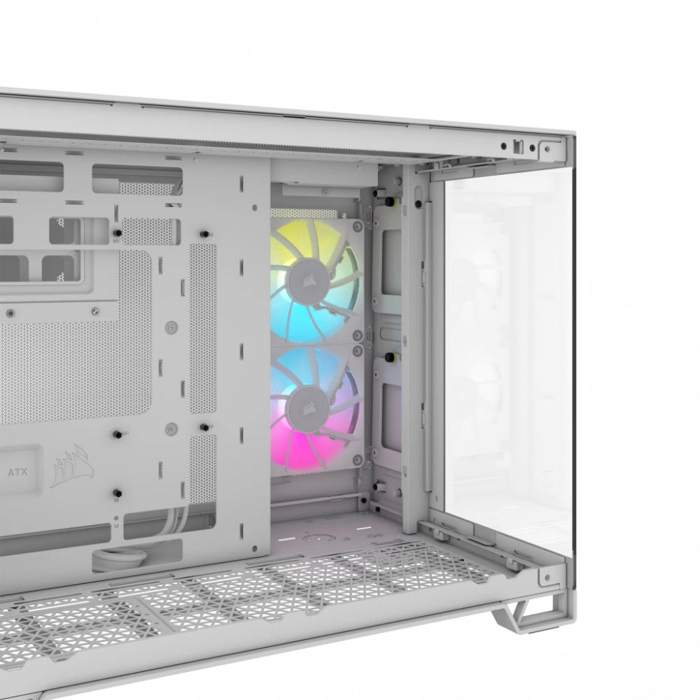 Gabinete Corsair 2500x Link /blanco /semitorre/microatx-mitx / Cristal Templado/gamer/ Rgb (cc-9011268-ww)