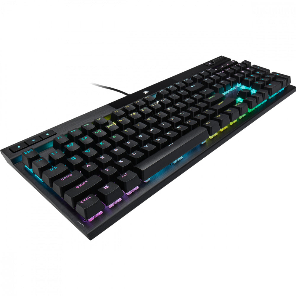Teclado Corsair K70 Rgb Pro/Óptico-mecÁnico/led Rgb Retroiluminado/corsair Opx/negro/teclas Pbt Negras/ (ch-910941a-na)