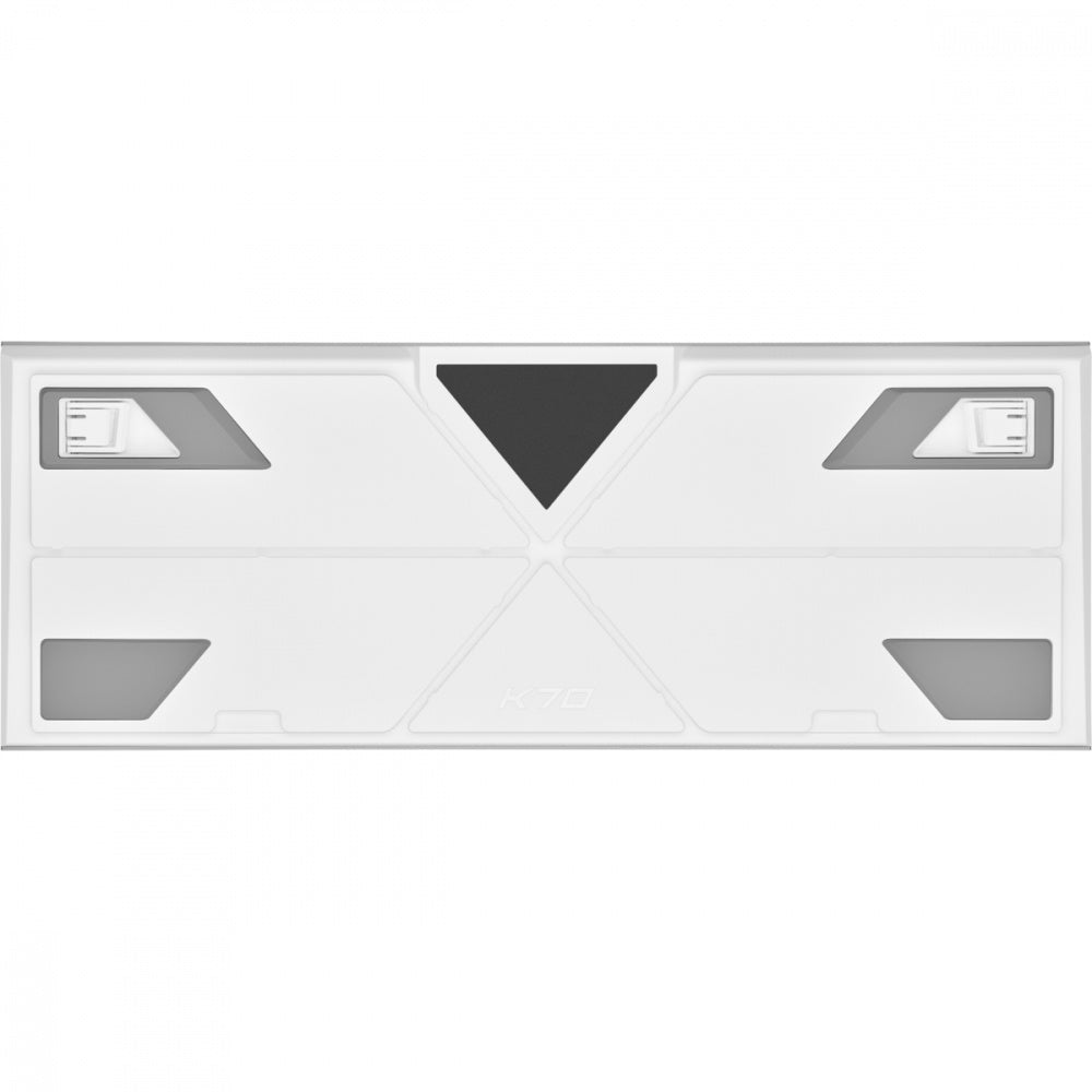 Teclado Corsair K70 Rgb Pro/ Óptico-mecÁnico/ Led Rgb Retroiluminado /corsair Opx/blanco/ Teclas Pbt Blancas/ (ch-910951a-na)