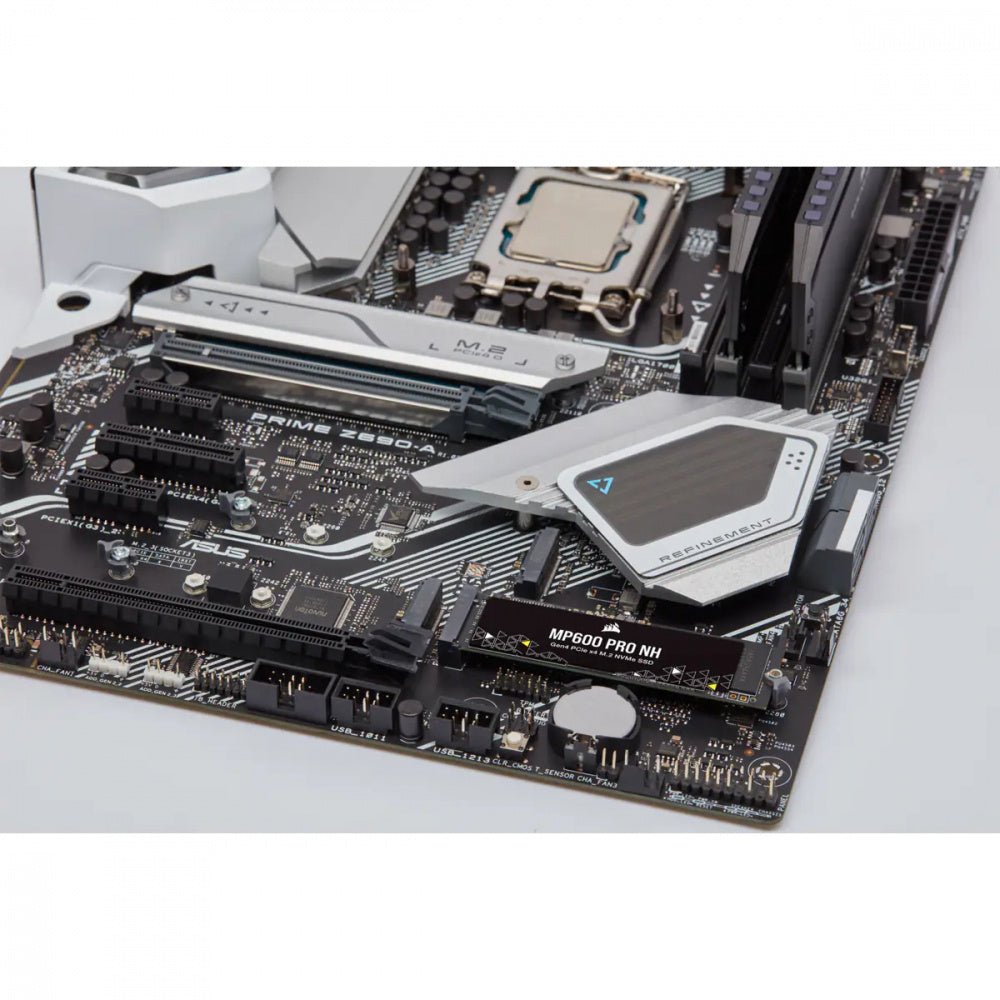 Unidad De Estado Solido Interno Corsair Mp600 Pro Nh 4tb M.2 2280 Nvme Pcie Gen 4x4 Lectura 7000mb/s Escrit 6500mb/s Sin Disipador (cssd-f4000gbmp600pnh)
