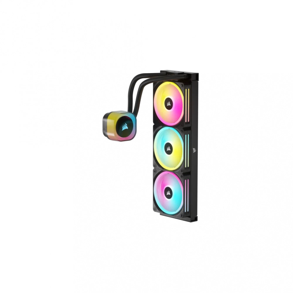 Disipador Con Enfriamiento Liquido Corsair Icue Link H150i Aio / 360 Mm/ S-1700 1200/ Am5 Am4/ Rgb Negro