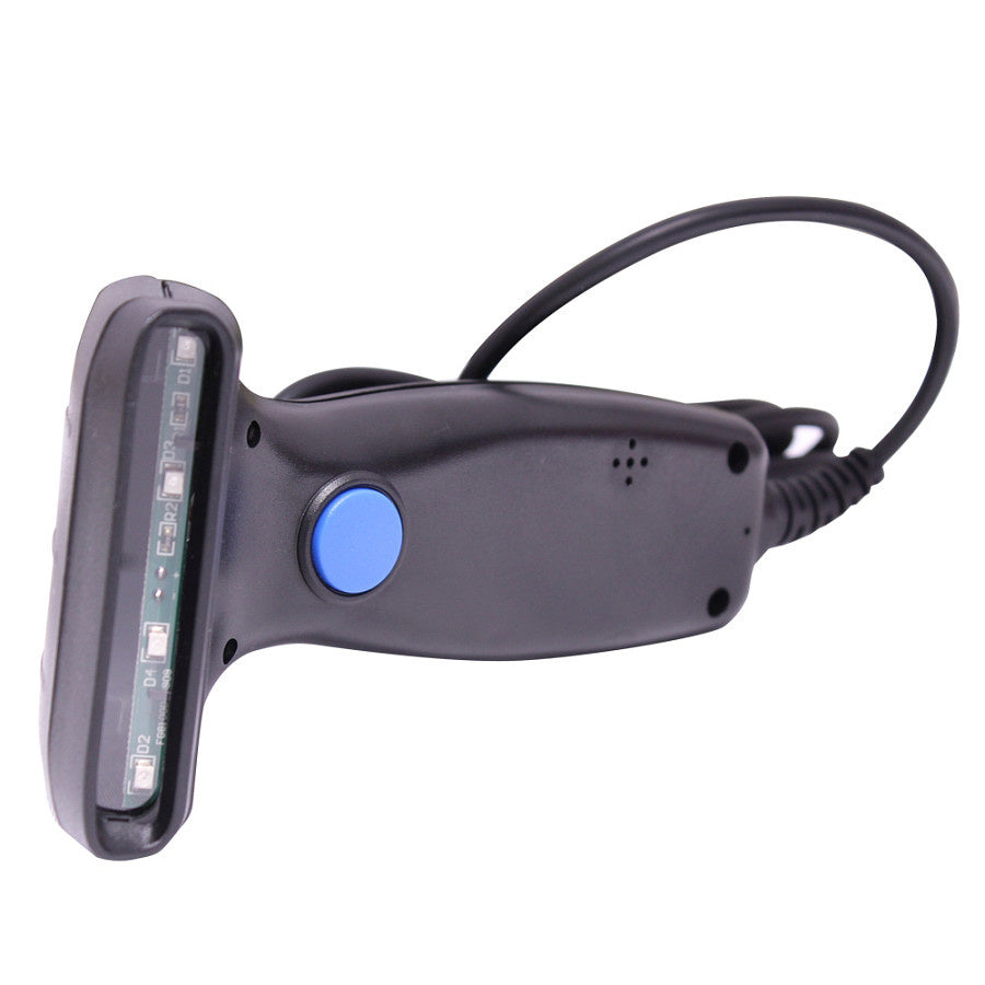 Lector De Codigo De Barras Ec Line Ec-cd-8100, Negro, Ccd, Usb, 1d, 100 Lecturas Por Segundo, Resistente A Caidas De 1.5 Mts