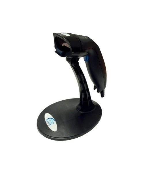 Lector De Codigo De Barras Ec Line Ec-ls-9620, Negro, Laser, Usb, 1d, 200 Lecturas Por Segundo, Incluye Base