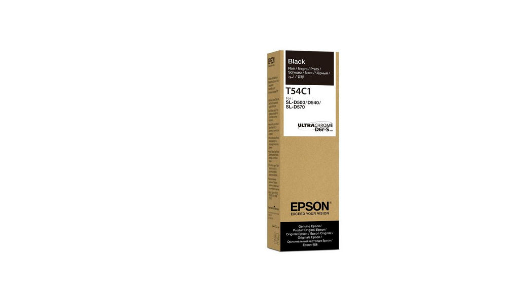 Botella De Tinta Epson Modelo T54c Ultrachrome D6r-s Negro, Para Plotter D570 (70ml)