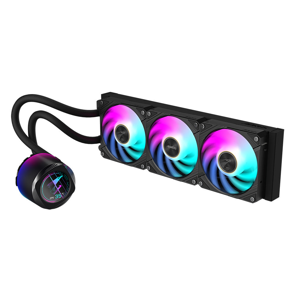 Disipador De Enfriamiento Liquido Gigabyte Gp-aorus Waterforce X Ii 360 / Intel 115x, 1200, 1700 / Amd Tr4, Am5, Am4, Str5 / 360mm / Color Negro