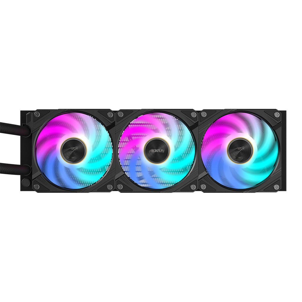 Disipador De Enfriamiento Liquido Gigabyte Gp-aorus Waterforce X Ii 360 / Intel 115x, 1200, 1700 / Amd Tr4, Am5, Am4, Str5 / 360mm / Color Negro
