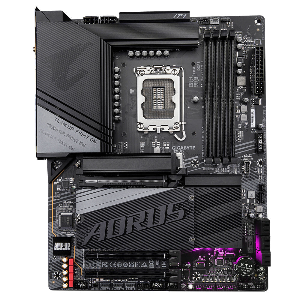 Tarjeta Madre Gigabyte Z790 Aorus Elite X Ax / Lga 1700 14/13/12 Gen / Ddr5 / Hdmi / Dp / Wifi 6 / Bt 5.3 / Atx / Gaming