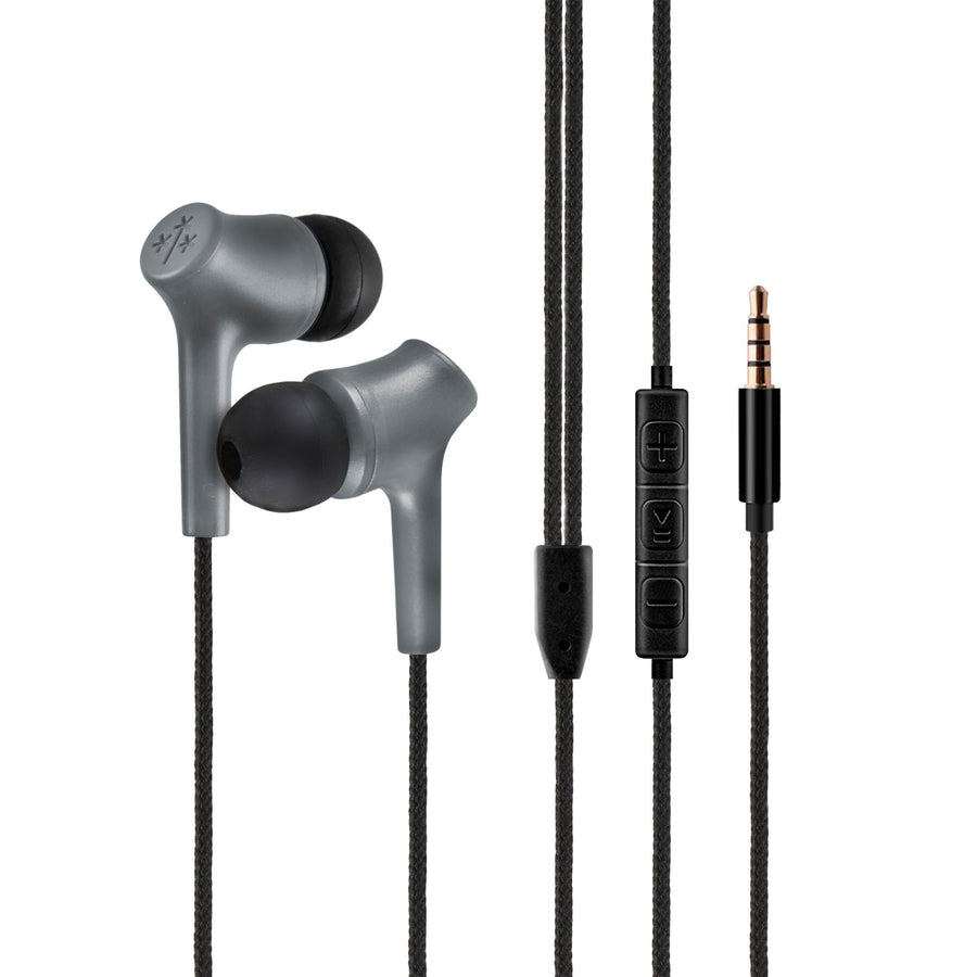Audifonos Manos Libres Hune Haya Sustentable Trenzado Con Microfono Jack 3.5 (roca)