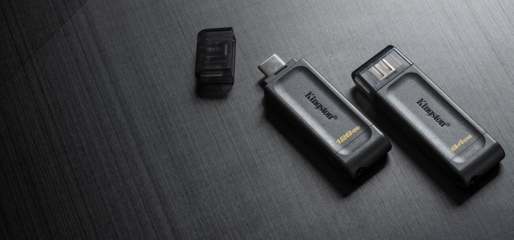 Memoria Flash Usb Kingston Data Traveler 70 64gb Gen 1 3.2 Tipo C Negro (dt70/64gb)